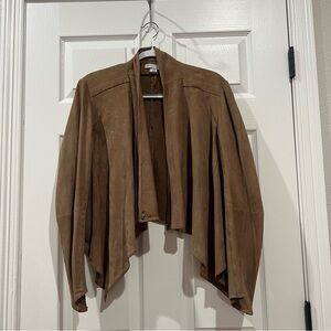 Lamarque Moto Jacket Womens XL Nude Leather Biker Motorcycle